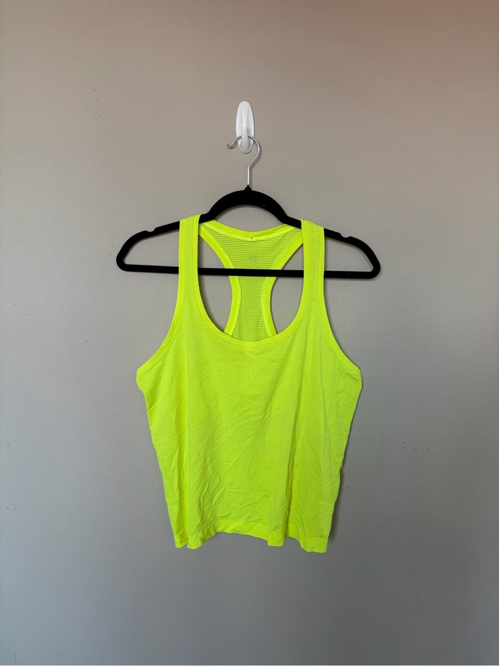 Neon Yellow Lululemon Racerback Tank Top